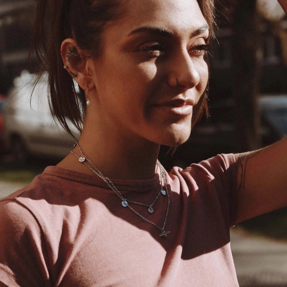 Brass & Unity Silver Multi Charm Necklace - Picture 5 of 7